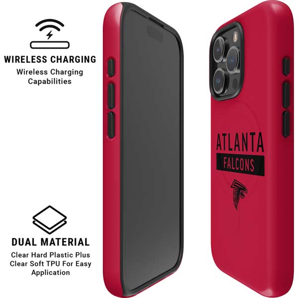 NFL Atlanta Falcons Red Performance Series iPhone 16 Pro Max Magsafe Impact Case