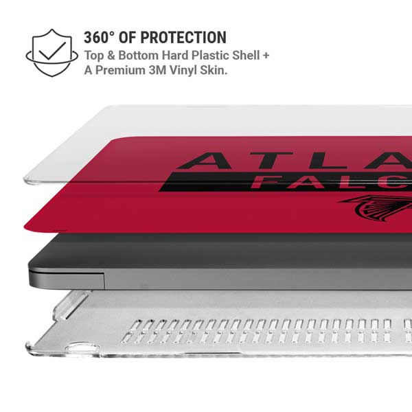 NFL Atlanta Falcons Red Performance Series MacBook Pro 14in (2021-24) Case plus Skin