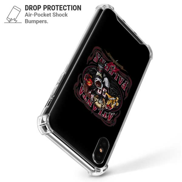 Liquid Blue NFL Atlanta Falcons Running Back iPhone X/XS Clear Case