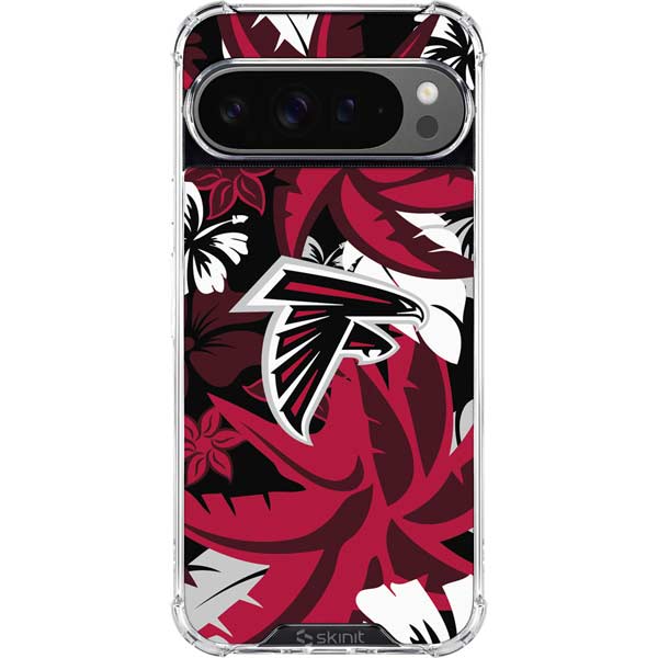 NFL Atlanta Falcons Tropical Print Google Pixel 10 Pro Clear Case
