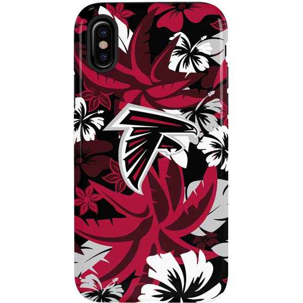 NFL Atlanta Falcons Tropical Print iPhone XS Pro Case