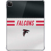 NFL Atlanta Falcons White Striped iPad Pro 11in (2024) Clear Case