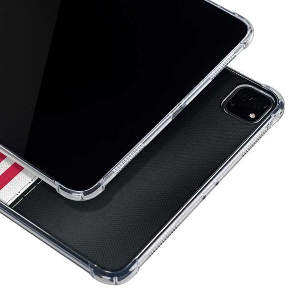 NFL Atlanta Falcons White Striped iPad Pro 11in (2024) Clear Case