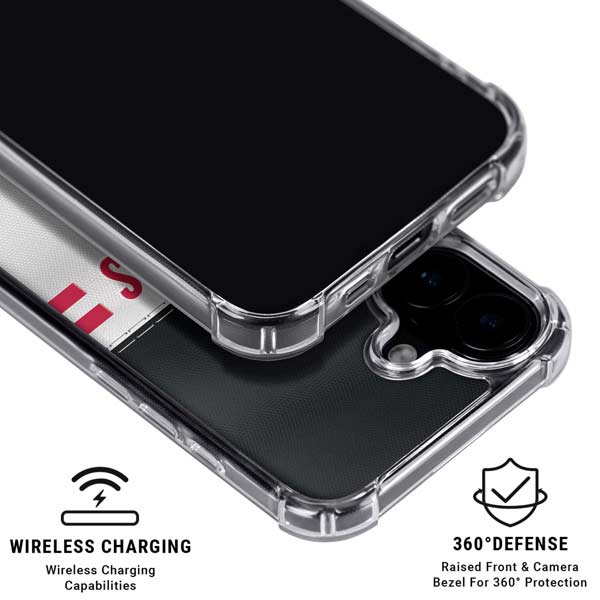NFL Atlanta Falcons White Striped iPhone 17 MagSafe Case