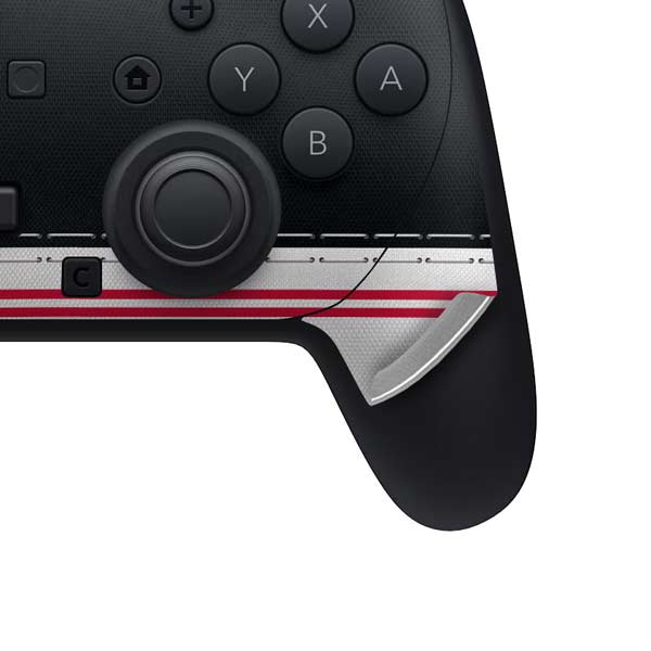 NFL Atlanta Falcons White Striped Nintendo Switch 2 (2025) Pro Controller Skin