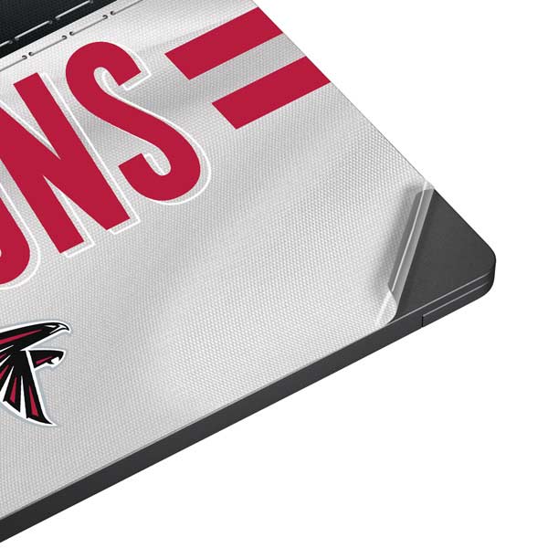 NFL Atlanta Falcons White Striped Surface Laptop 7 15in Skin