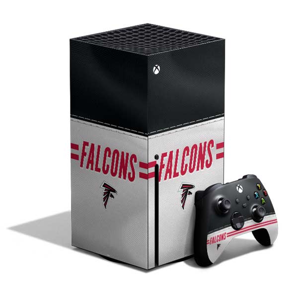 NFL Atlanta Falcons White Striped Xbox Series X Skins