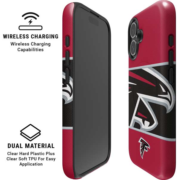 NFL Atlanta Falcons Zone Block iPhone 16 Plus Magsafe Impact Case