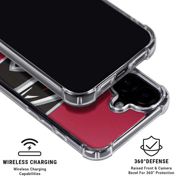 NFL Atlanta Falcons Zone Block iPhone 17 Clear Case