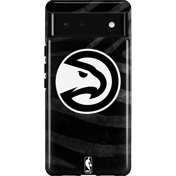 NBA Atlanta Hawks Black Animal Print Pixel Cases