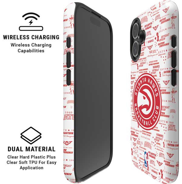 NBA Atlanta Hawks Blast iPhone 16 Magsafe Impact Case