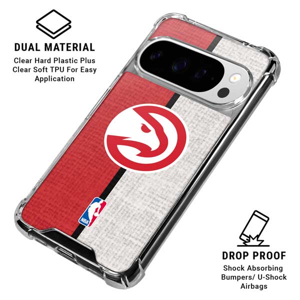 NBA Atlanta Hawks Canvas Google Pixel 10 Pro Clear Case