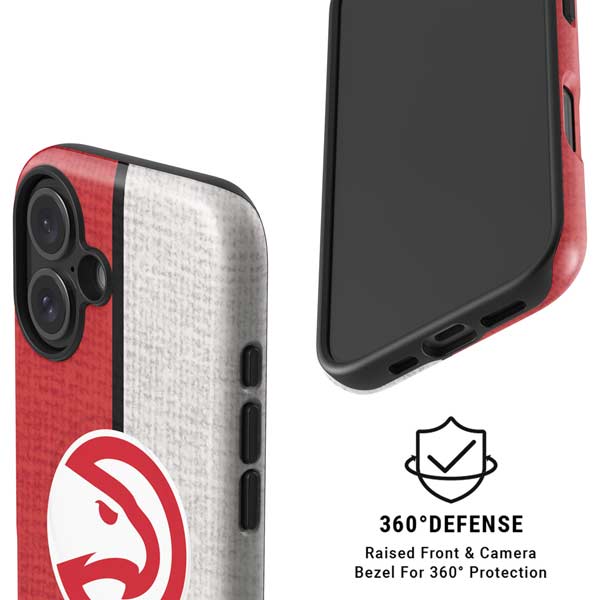 NBA Atlanta Hawks Canvas iPhone 16 Plus Magsafe Impact Case