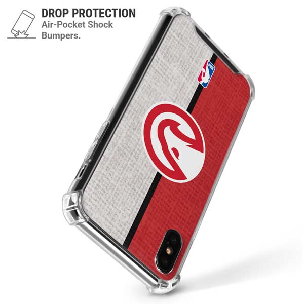 NBA Atlanta Hawks Canvas iPhone X/XS Clear Case