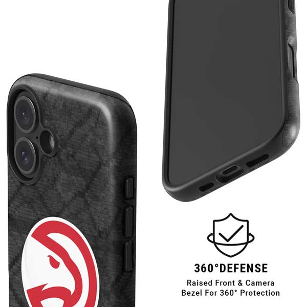 NBA Atlanta Hawks Dark Rust iPhone 16 Magsafe Impact Case