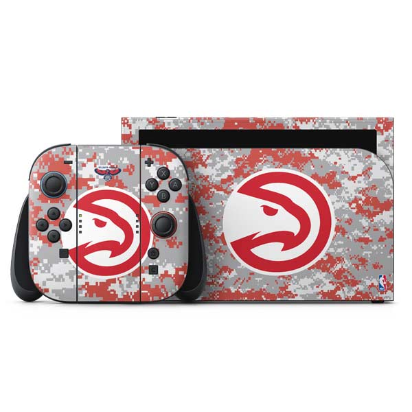 NBA Atlanta Hawks Digi Camo Nintendo Switch 2 (2025) with Joy-Con Skin