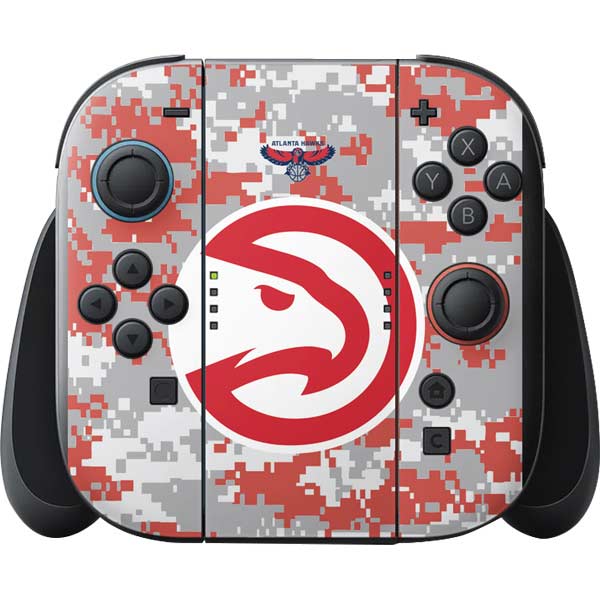 NBA Atlanta Hawks Digi Camo Nintendo Switch 2 (2025) with Joy-Con Skin