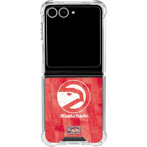 NBA Atlanta Hawks Hardwood Classics Galaxy Z Flip7 Clear Case