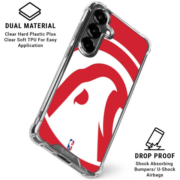 NBA Atlanta Hawks Largo Logo Galaxy S26 Clear Case