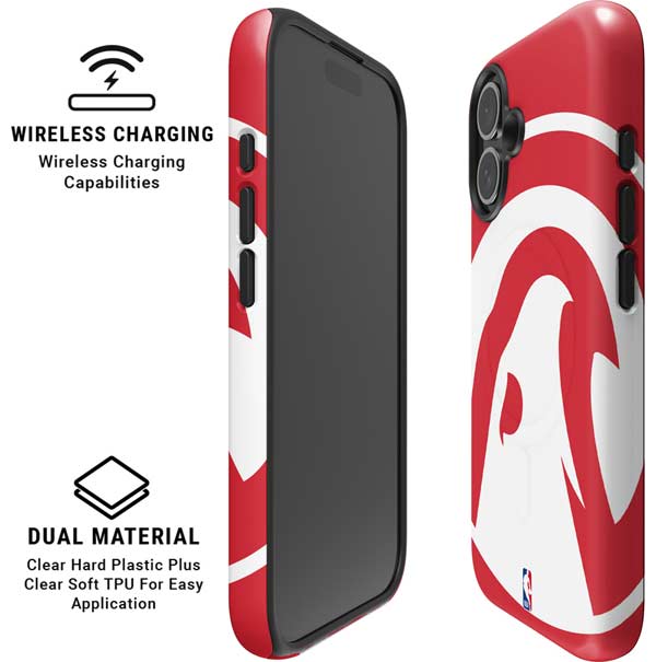 NBA Atlanta Hawks Largo Logo iPhone 16 Magsafe Impact Case