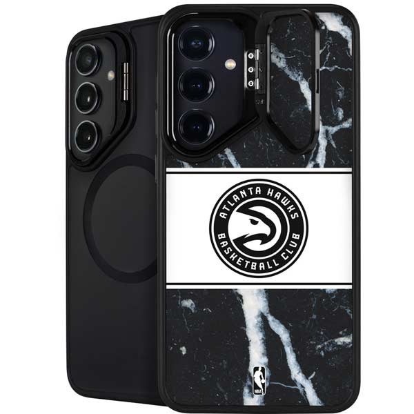 NBA Atlanta Hawks Marble Galaxy S26 Plus Kickstand Case