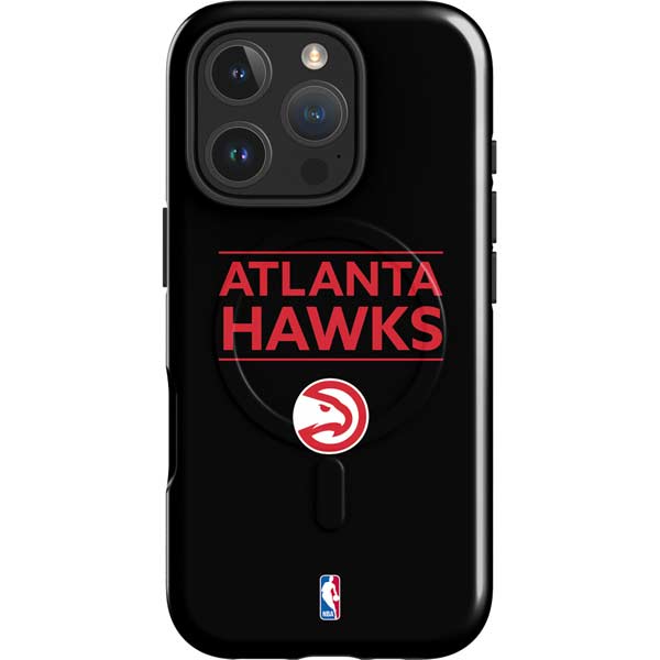 NBA Atlanta Hawks Standard - Black iPhone 16 Pro Max Magsafe Impact Case