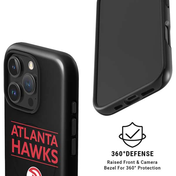 NBA Atlanta Hawks Standard - Black iPhone 16 Pro Max Magsafe Impact Case