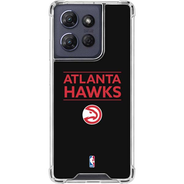 NBA Atlanta Hawks Standard - Black Moto G 5G (2025) Clear Case