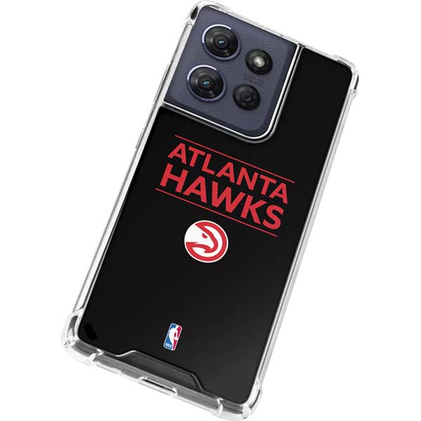 NBA Atlanta Hawks Standard - Black Moto G 5G (2025) Clear Case