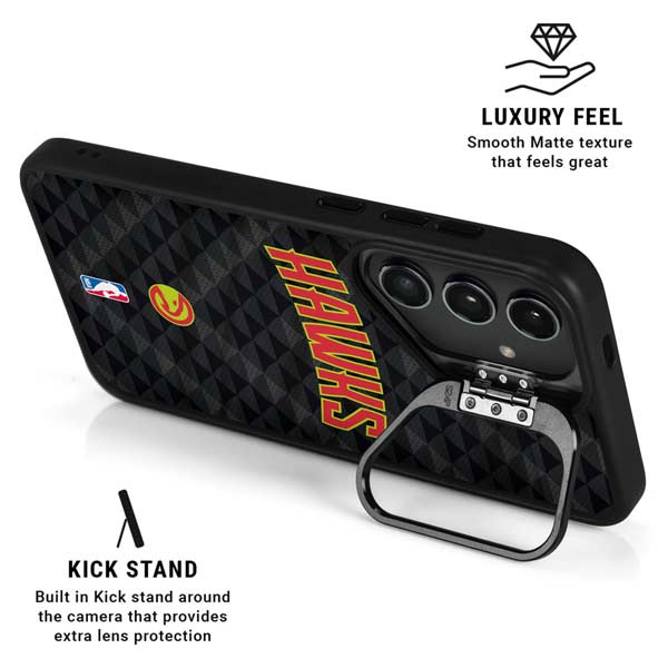 NBA Atlanta Hawks Team Jersey Galaxy S26 Plus Kickstand Case