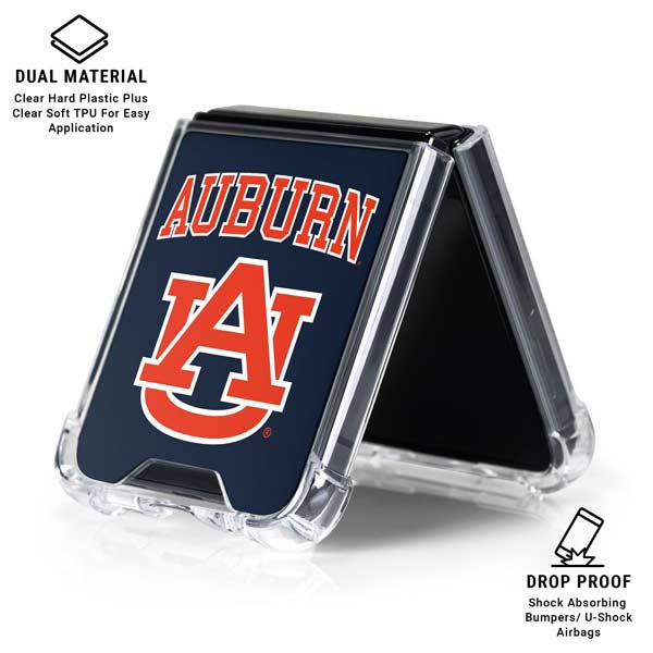 Auburn University AU Galaxy Z Flip7 Clear Case