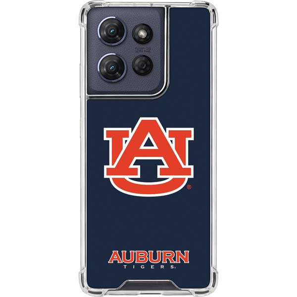 Auburn University Logo Blue Moto G 5G (2025) Clear Case