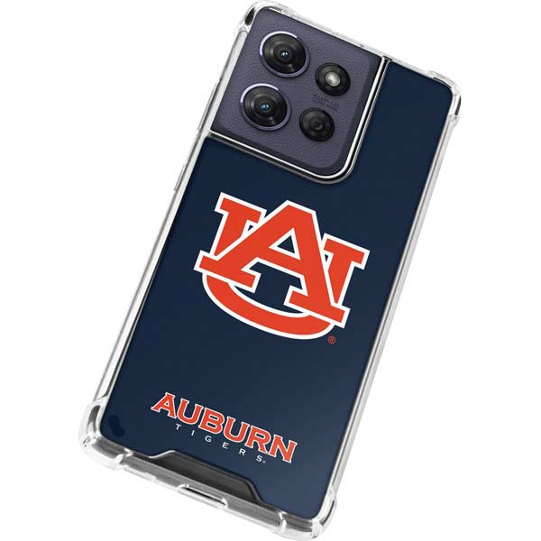 Auburn University Logo Blue Moto G 5G (2025) Clear Case