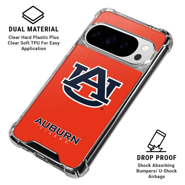 Auburn University Logo Orange Google Pixel 10 Pro XL Clear Case