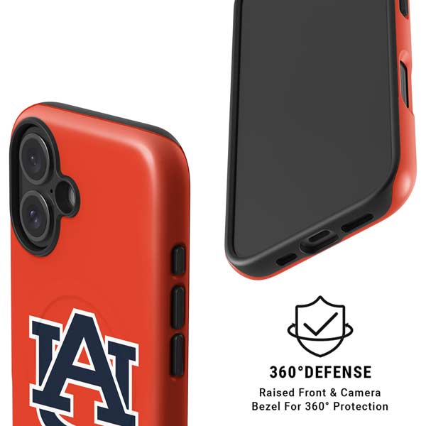 Auburn University Logo Orange iPhone 16 Magsafe Impact Case