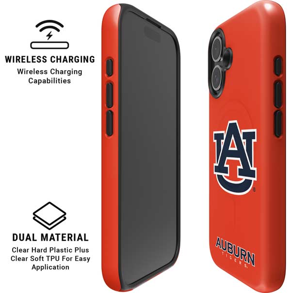 Auburn University Logo Orange iPhone 16 Magsafe Impact Case