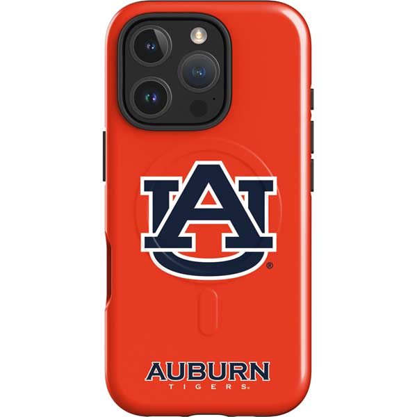 Auburn University Logo Orange iPhone 16 Pro Max Magsafe Impact Case