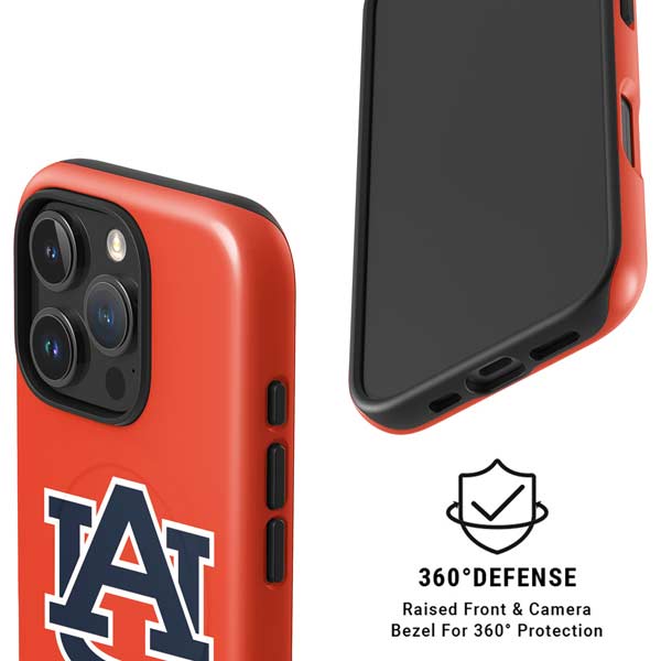 Auburn University Logo Orange iPhone 16 Pro Max Magsafe Impact Case