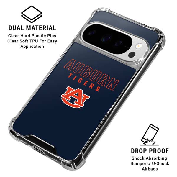 Auburn University Tigers Outline Google Pixel 10 Pro Clear Case