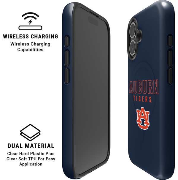 Auburn University Tigers Outline iPhone 16 Plus Magsafe Impact Case