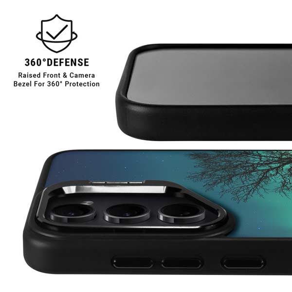 StockTrek Aurora Borealis over a lake in Norway Galaxy S26 Plus Kickstand Case
