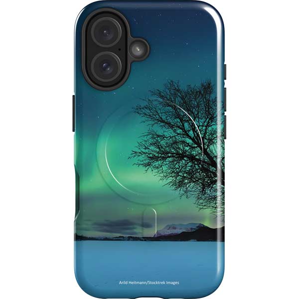 StockTrek Aurora Borealis over a lake in Norway iPhone 16 Magsafe Impact Case