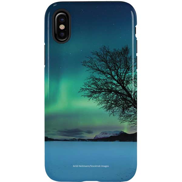 StockTrek Aurora Borealis over a lake in Norway iPhone XS Pro Case