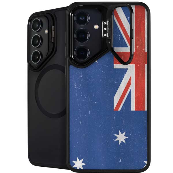 Australia Flag Distressed Galaxy S26 Kickstand Case
