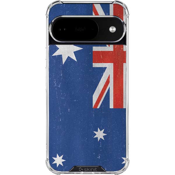 Australia Flag Distressed Google Pixel 10 Clear Case