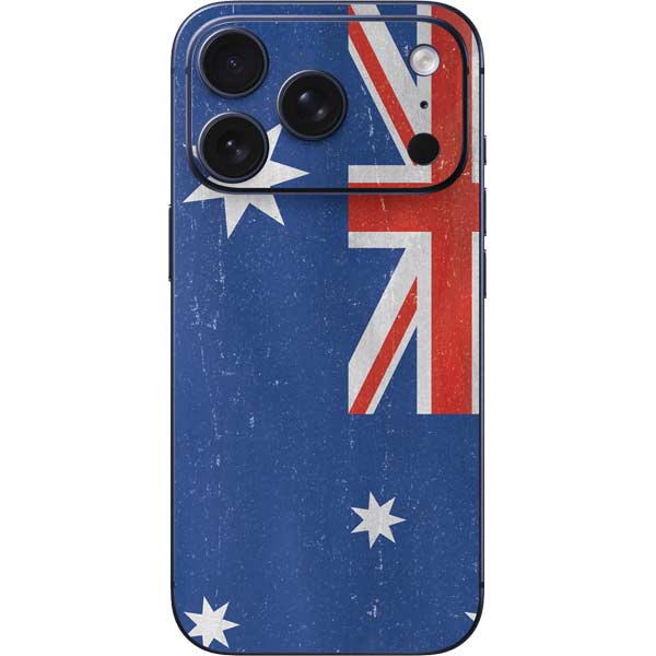 Australia Flag Distressed iPhone 17 Pro Skin