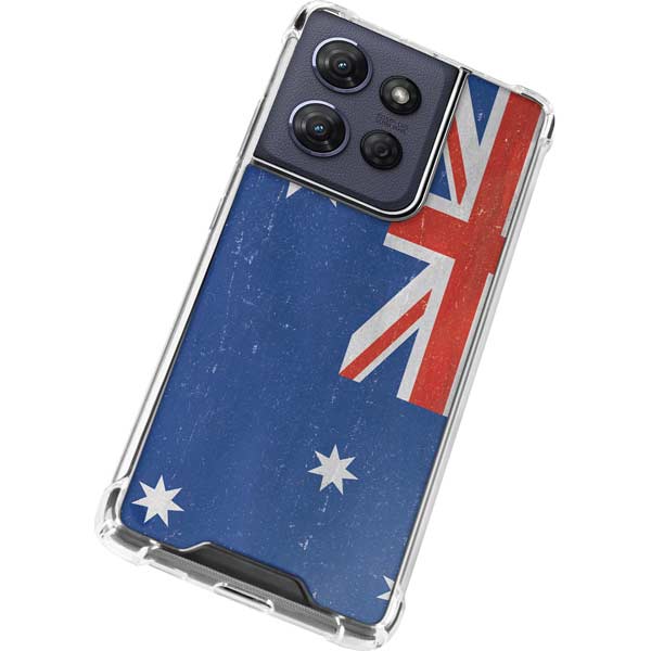 Australia Flag Distressed Moto G Power 5G (2025) Clear Case