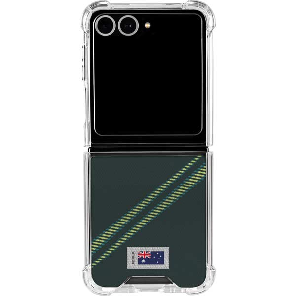 Australia Soccer Flag Galaxy Z Flip7 Clear Case