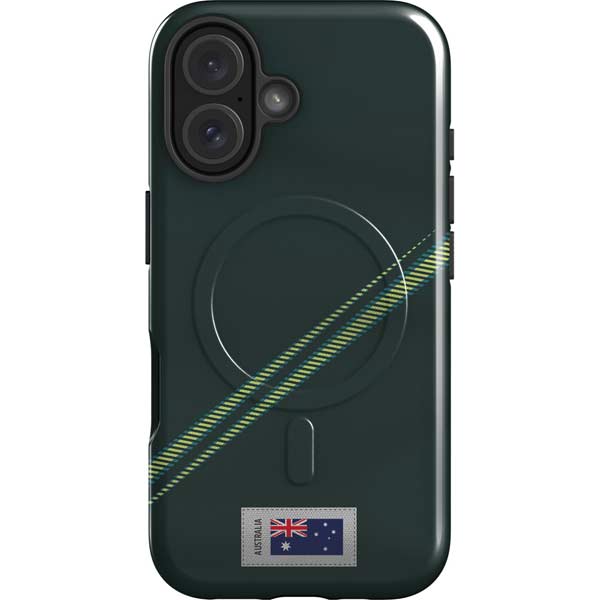 Australia Soccer Flag iPhone 16 Magsafe Impact Case