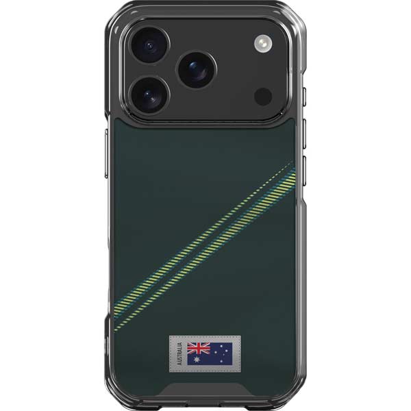 Australia Soccer Flag iPhone 17 Pro Clear Case